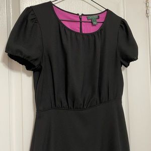 Ralph Lauren Little Black Dress with Puffy Sleeves and Fitted Skirt